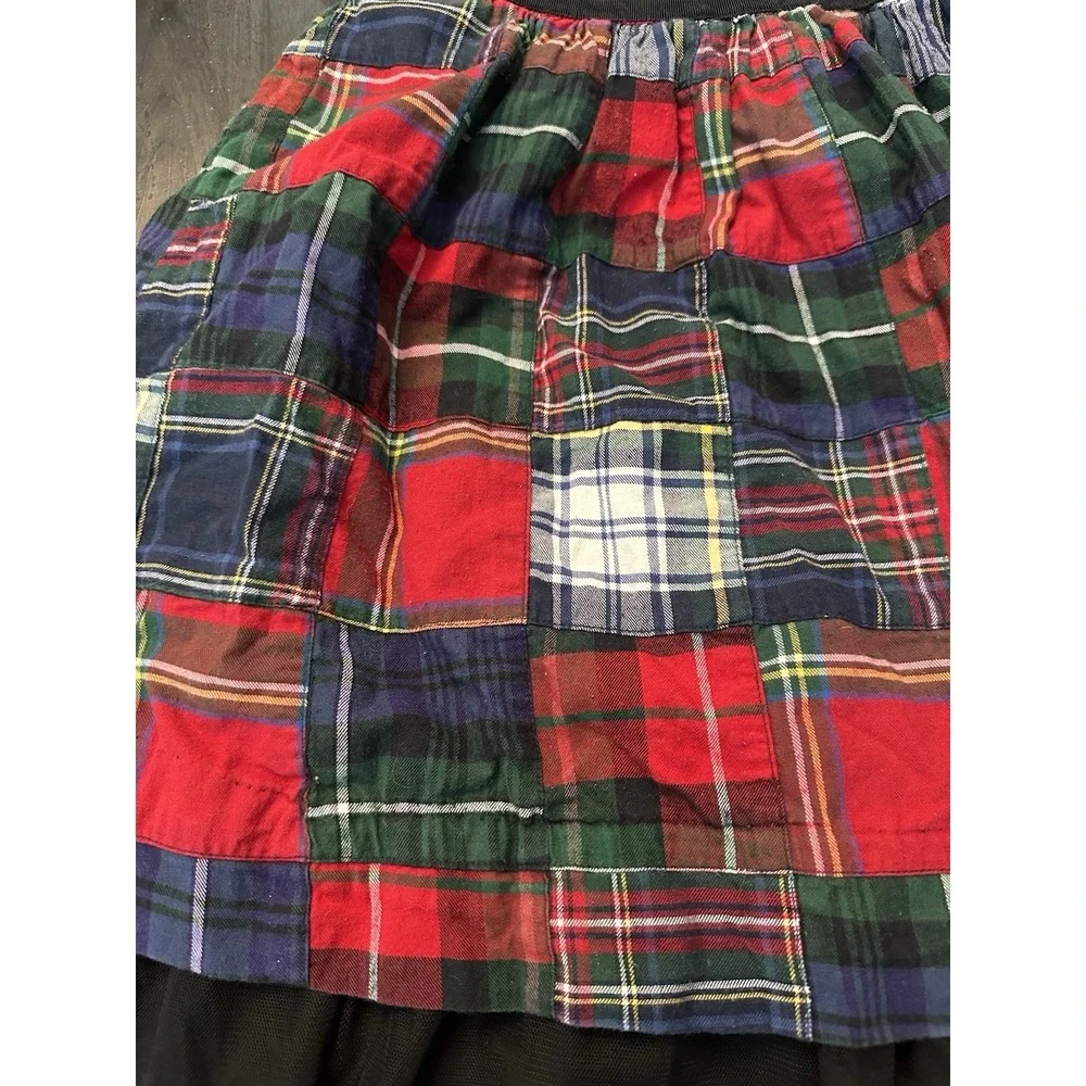 Vintage Gap Toddler Girl‎ Plaid Patch Cotton Holiday Dress *Size 2